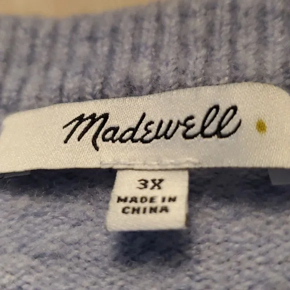 MADEWELL Woman's Super Soft Sweater Size 3X - Picture 6 of 6